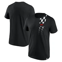 Men's Black Formula 1 Half Tone Grid T-Shirt