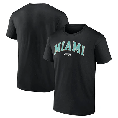 T-shirt noir Formule 1 Miami Grand Prix pour homme