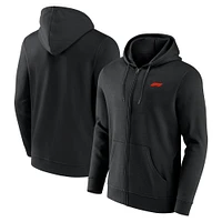 Men's Black Formula 1 Primary Full-Zip Hoodie