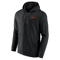 Men's Black Formula 1 Primary Full-Zip Hoodie