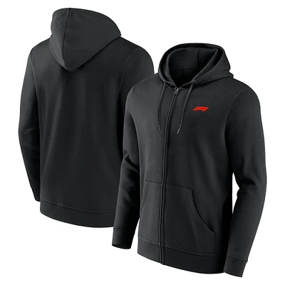 Men's Black Formula 1 Primary Full-Zip Hoodie