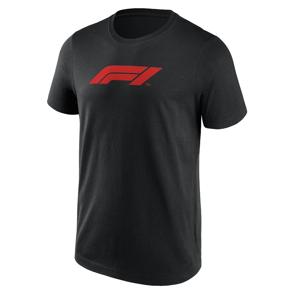 Men's Black Formula 1 Primary Logo T-Shirt