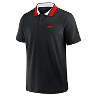 Men's Formula 1 Tempo Halftone Grid Badge Tipped Pique Polo