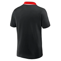 Men's Formula 1 Tempo Halftone Grid Badge Tipped Pique Polo