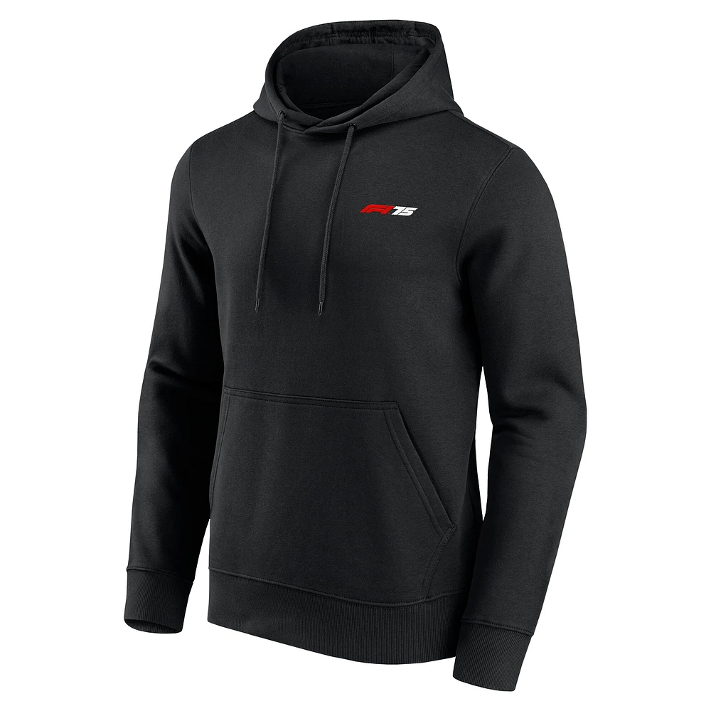 Sweat à capuche noir avec logo Formule 1 F175 pour homme Fanatics