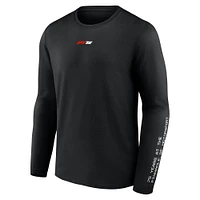 Men's Fanatics Black Formula 1 F175 Wheel Graphic Long Sleeve T-Shirt