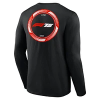 Men's Fanatics Black Formula 1 F175 Wheel Graphic Long Sleeve T-Shirt