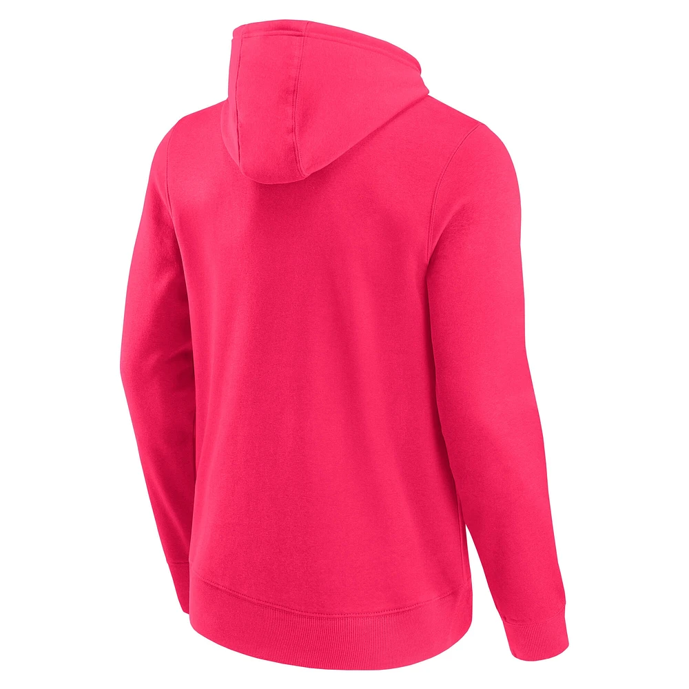 Men's Fanatics  Pink Formula 1 Mini Logo Pullover Hoodie