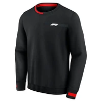 Men's Formula 1 Black Iconic Fleece Pullover Sweatshirt