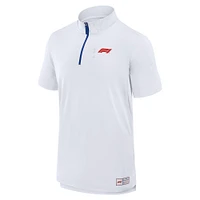 Men's Formula 1  White 2024 United States Grand Prix Tech Quarter-Zip Polo