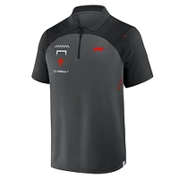Polo gris Formula 1 Tech à zip 1/4 pour homme