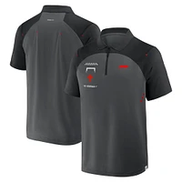 Polo gris Formula 1 Tech à zip 1/4 pour homme