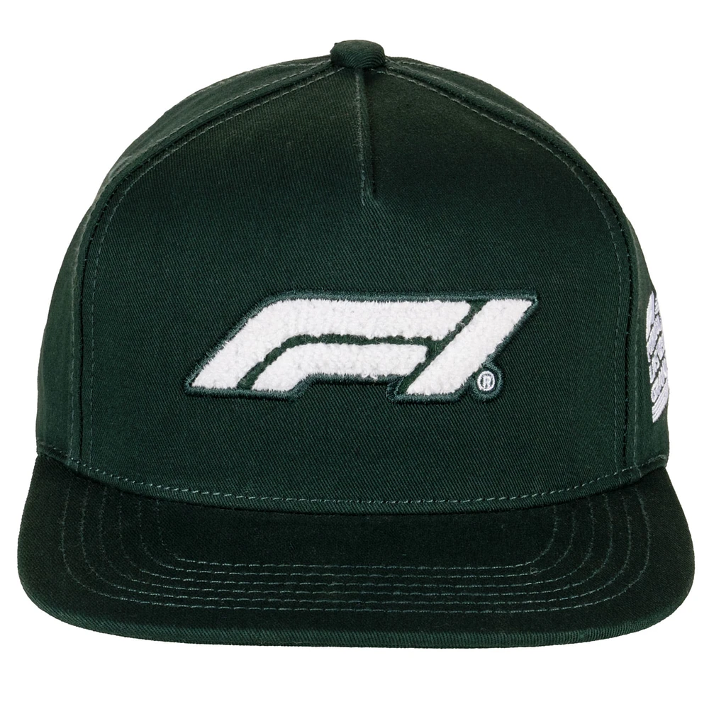 Casquette Snapback de direction verte pour homme Formule 1 2024 Las Vegas Grand Prix