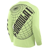 Men's Neon Green Formula 1 Quick Response Long Sleeve T-Shirt