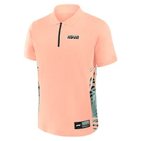 Men's Pink Formula 1 Miami Palms Panel Quarter-Zip Polo