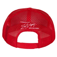 Men's Formula 1 2024 Las Vegas Grand Prix Mesh Trucker Snapback Hat