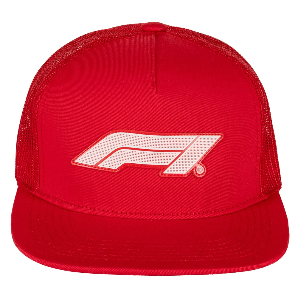 Men's Red Formula 1 2024 Las Vegas Grand Prix Mesh Trucker Snapback Hat