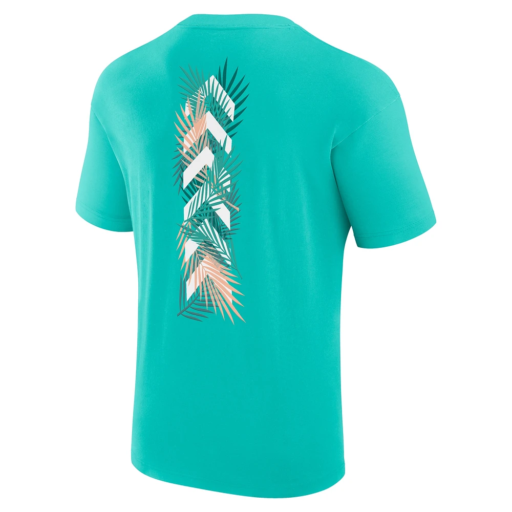 Men's Turquoise Formula 1 Miami Palms Chevron T-Shirt
