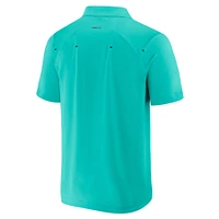 Men's Turquoise Formula 1 Miami Palms Tech Quarter-Zip Polo