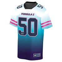 Men's White/Blue Formula 1 Neon Nights Gradient Foundation Jersey