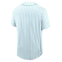 Men's White Formula 1 Miami Palms Franchise Cool Base Button-Up Baseball Shirt