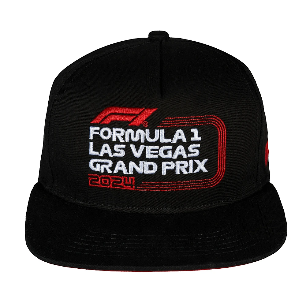 Casquette ajustable classique unisexe noire du Grand Prix de Las Vegas 2024