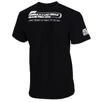 T-shirt unisexe noir prêt pour la course du Grand Prix de Las Vegas 2024