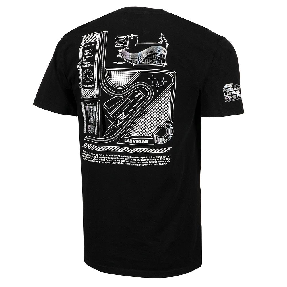 T-shirt unisexe noir de Formule 1 2024 Las Vegas Grand Prix Celebrate