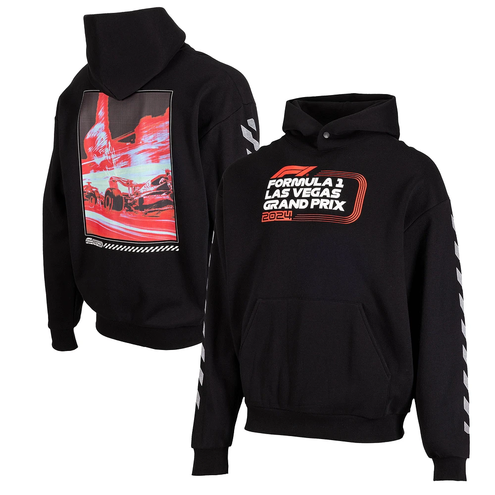 Unisex Black Formula 1 2024 Las Vegas Grand Prix Heat Map Pullover Hoodie