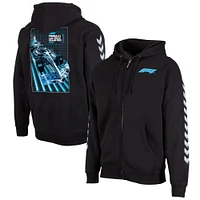 Unisex Black Formula 1 2024 Las Vegas Grand Prix Streak Full-Zip Hoodie