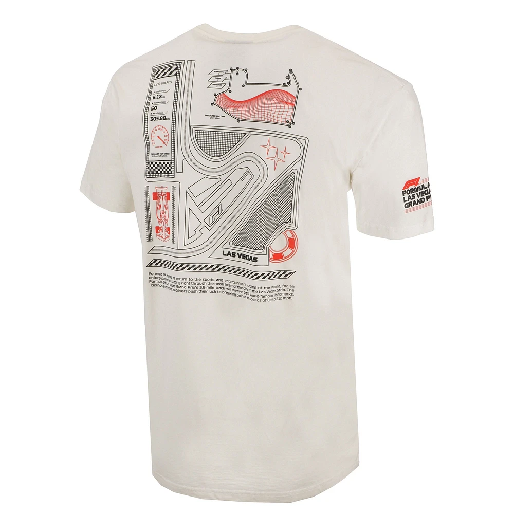 T-shirt unisexe crème Formule 1 2024 Las Vegas Grand Prix Celebrate