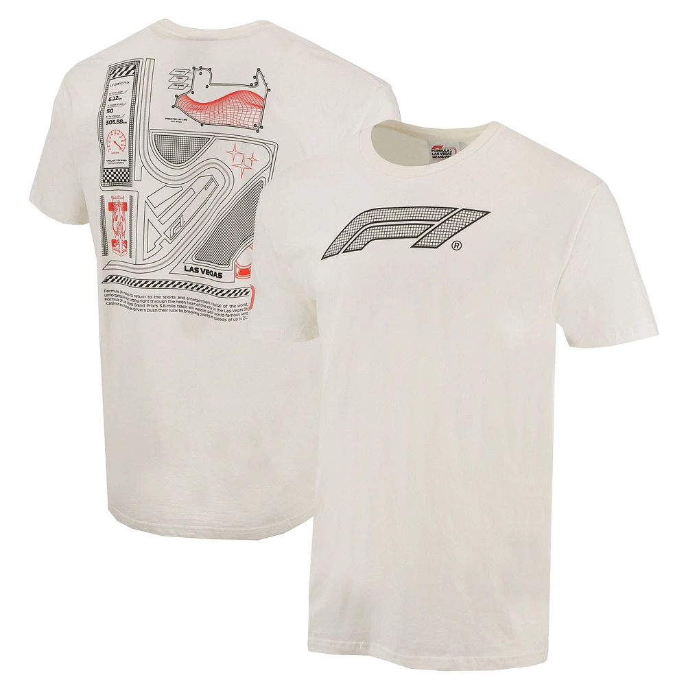 T-shirt unisexe crème Formule 1 2024 Las Vegas Grand Prix Celebrate