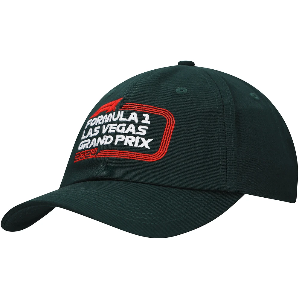 Casquette ajustable unisexe verte Formule 1 2024 Las Vegas Grand Prix Dad