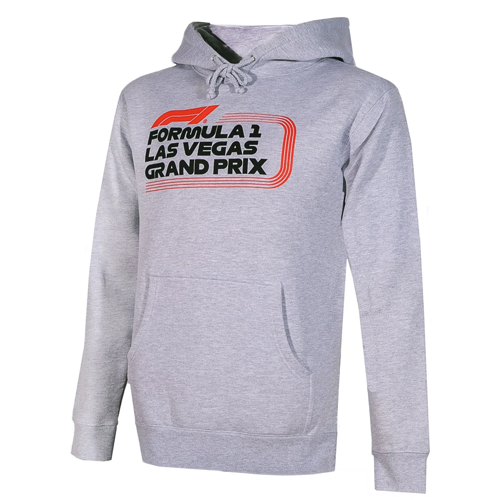 Sweat à capuche unisexe gris chiné Formule 1 2023 Las Vegas Grand Prix Classic