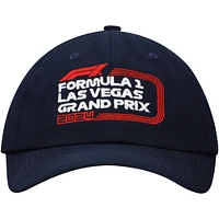 Unisex  Navy Formula 1 Merchandise 2024 Las Vegas Grand Prix Dad Adjustable Hat