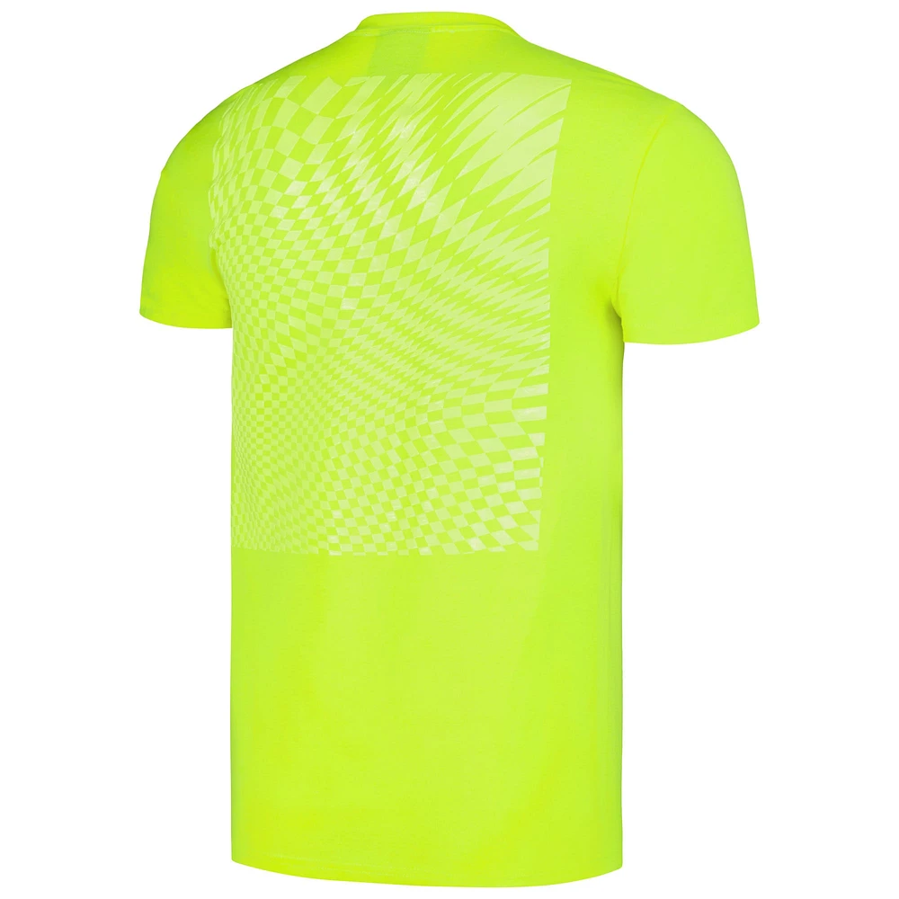 T-shirt unisexe vert fluo mono-coeur du Grand Prix de Las Vegas 2023