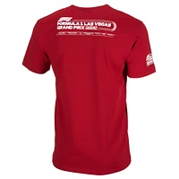 T-shirt unisexe rouge prêt pour la course du Grand Prix de Las Vegas 2024