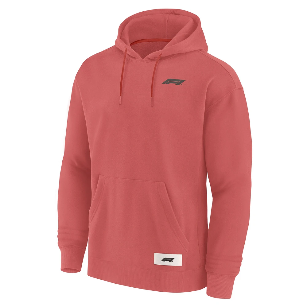 Unisex Red Formula 1 Elements Future Ground Info Pullover Hoodie