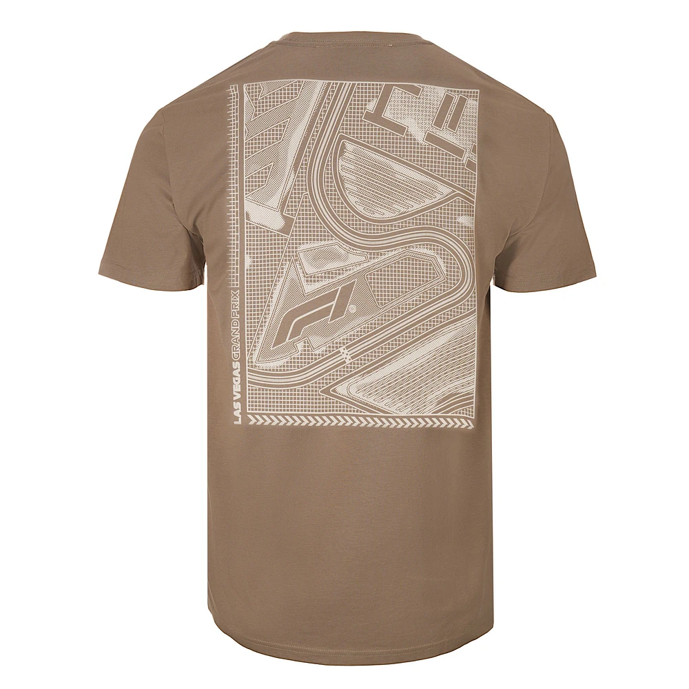 Unisex  Tan Formula 1 2024 Las Vegas Grand Prix Desert Heat T-Shirt