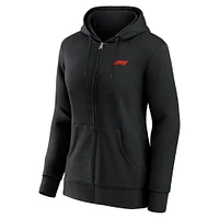Women's Black Formula 1 Primary Full-Zip Hoodie