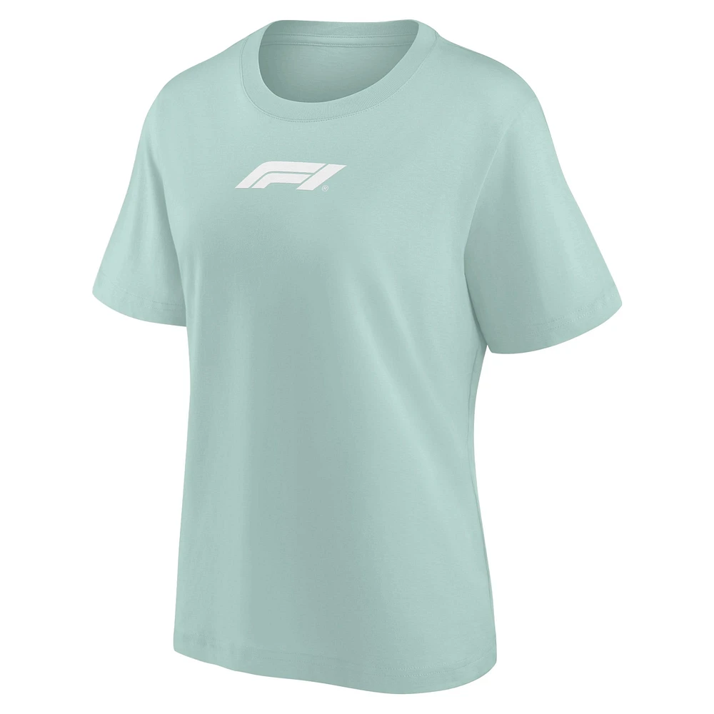 Women's Green Formula 1 Merchandise Mono Crest T-Shirt