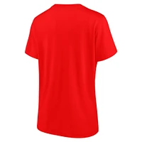 T-shirt rouge avec logo principal de Formule 1 pour femme