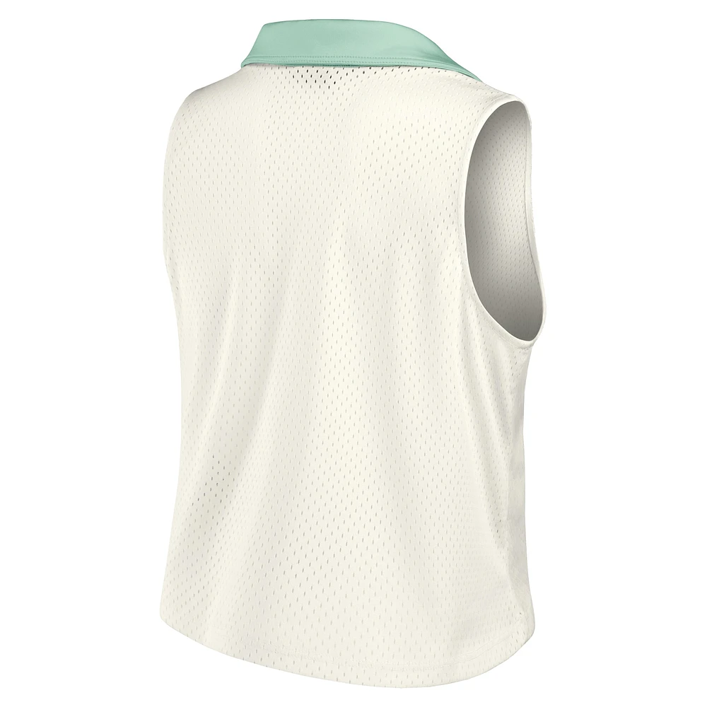 Women's White Formula 1 Studio Wellness V-Neck Tank Top