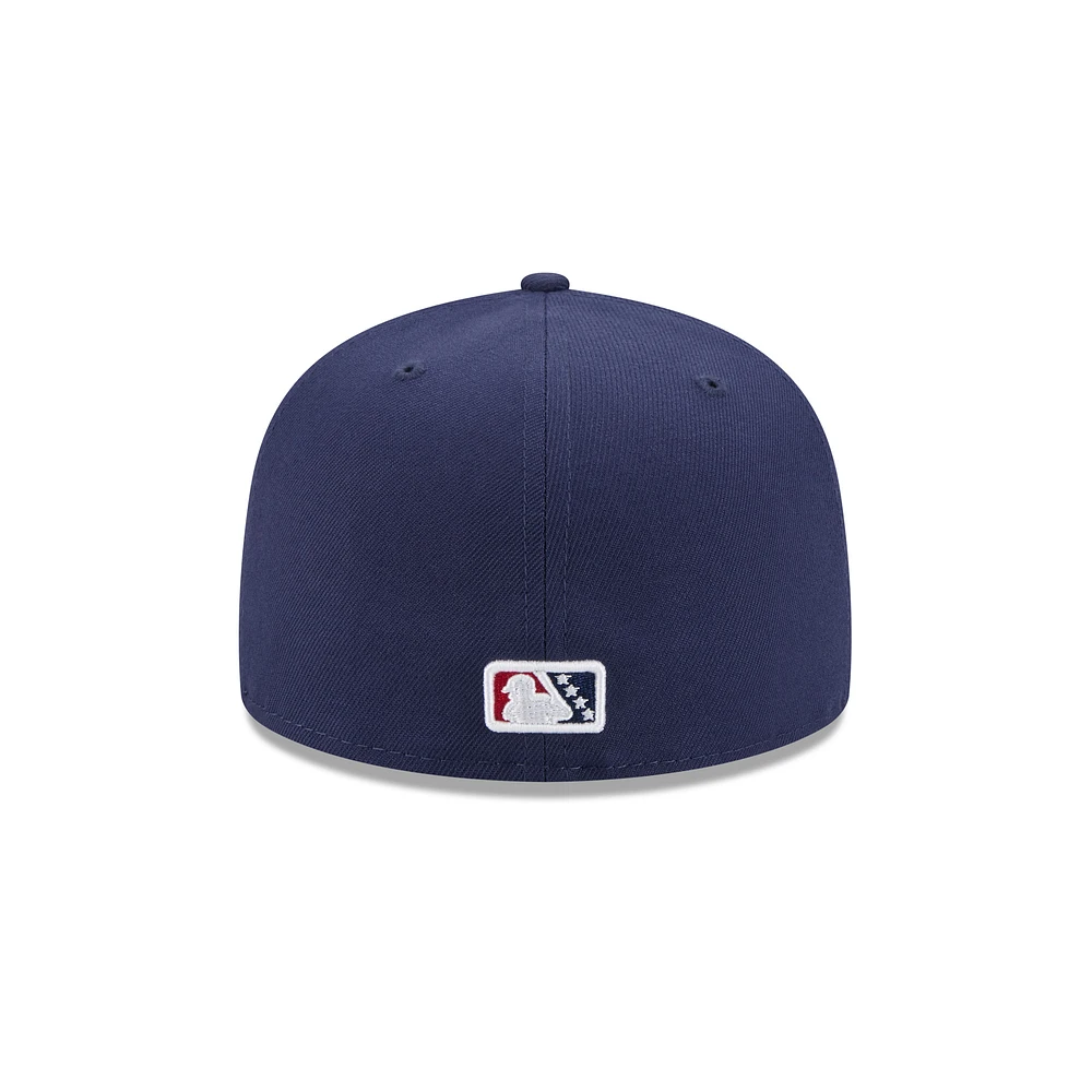 Men's New Era  Navy Fort Myers Mighty Mussels Theme Nights 59FIFTY Fitted Hat