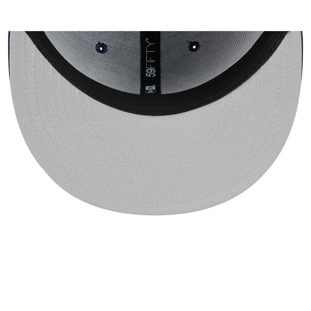 Men's New Era  Navy Fort Myers Mighty Mussels Theme Nights 59FIFTY Fitted Hat