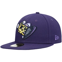 Casquette ajustée 59FIFTY pour homme Fort Myers Mighty Mussels Alternate Authentic Collection violette New Era