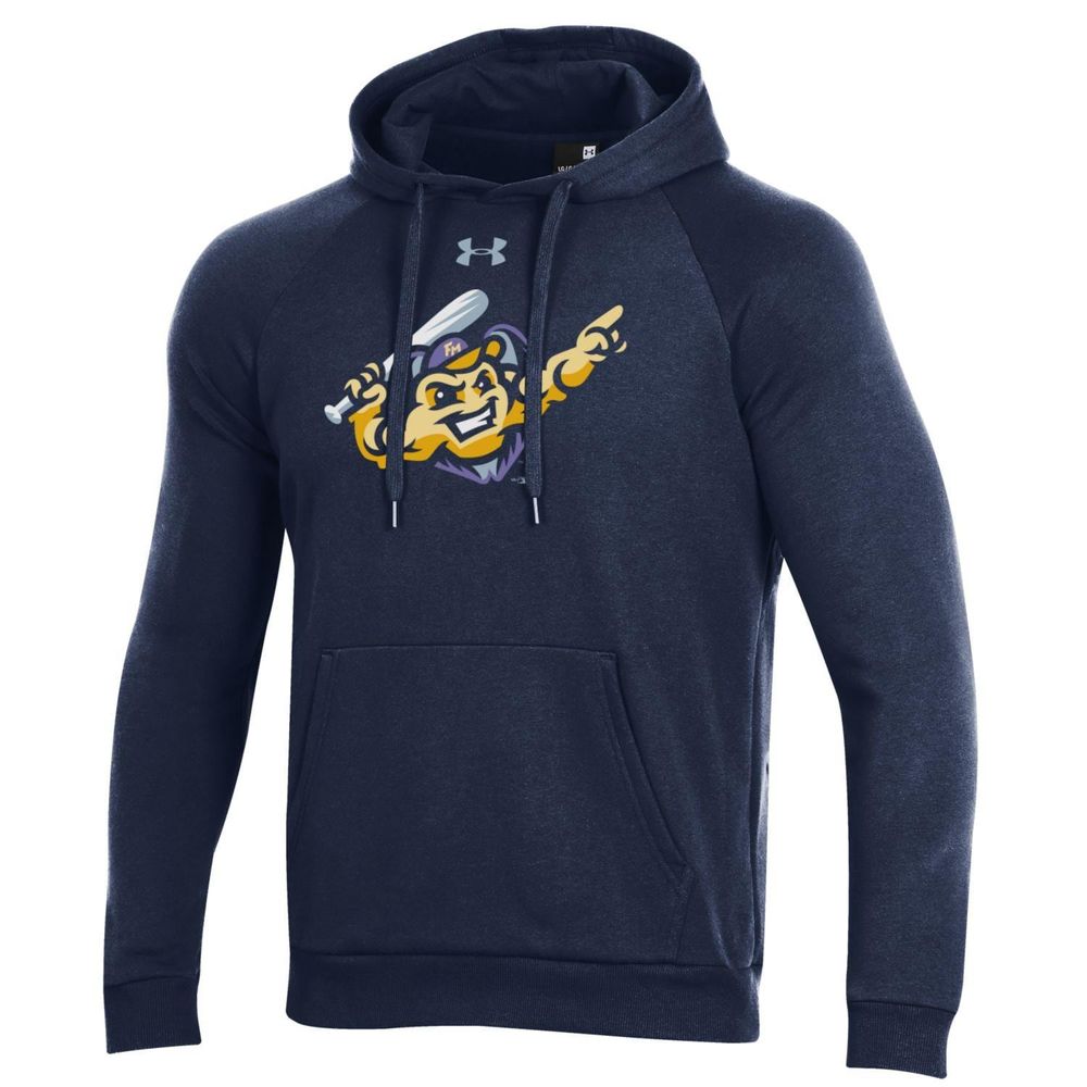 Men's Under Armour Navy Fort Myers Mighty Mussels Pullover Hoodie