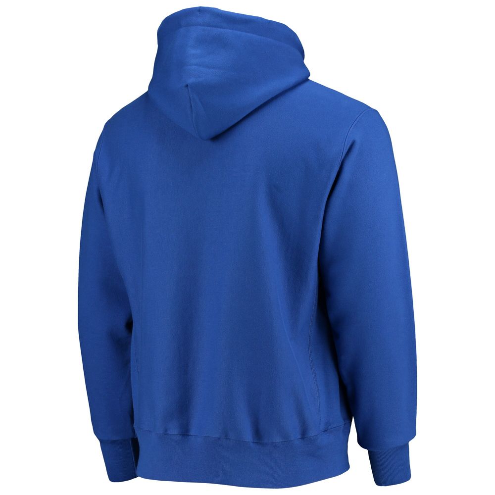 Men's Champion Royal Fort Valley State Wildcats Tall Arch Pullover Hoodie