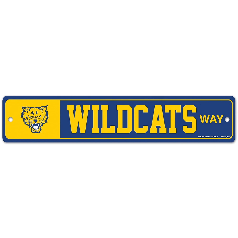 Panneau de signalisation WinCraft Fort Valley State Wildcats 3,75'' x 19''