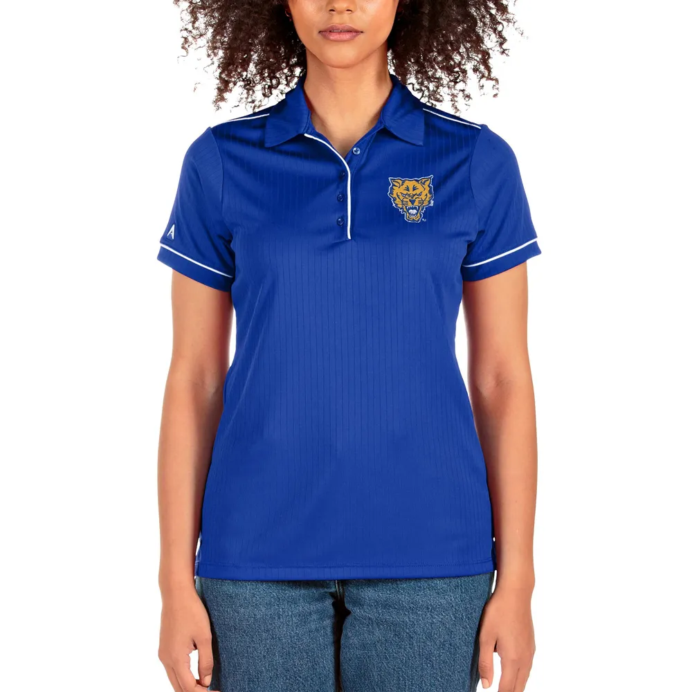 Antigua Mens La Rams Rugby Polo Shirt, Blue, Large